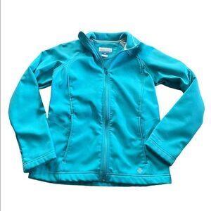 COLUMBIA SPORTSWEAR Blue Softshell Jacket Size Small